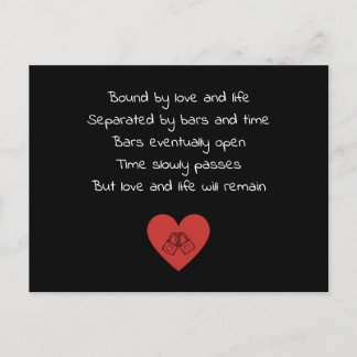 Separated By Bars And Time Postcard