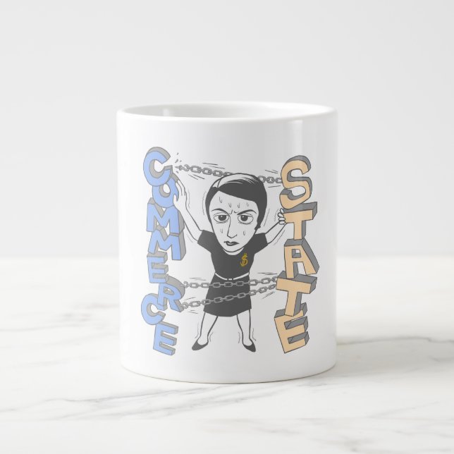 Separation of Commerce and State Large Coffee Mug (Front)