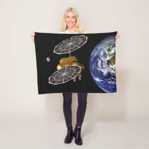 Separation Of Entry Vehicle On A Mars Mission. Fleece Blanket