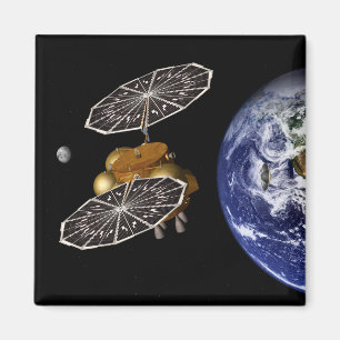 Separation Of Entry Vehicle On A Mars Mission. Magnet