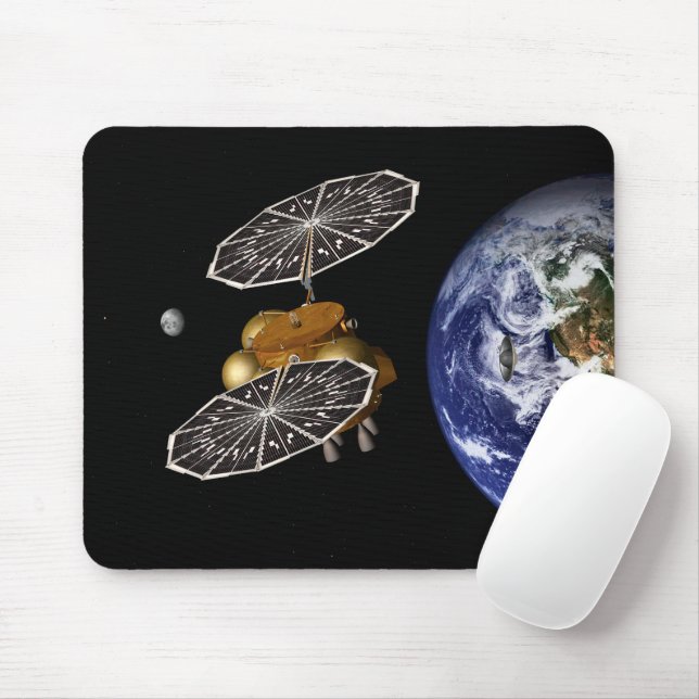 Separation Of Entry Vehicle On A Mars Mission. Mouse Pad (With Mouse)