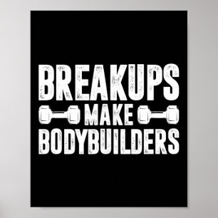 Separations Make Bodybuilders Fitness Training In Poster