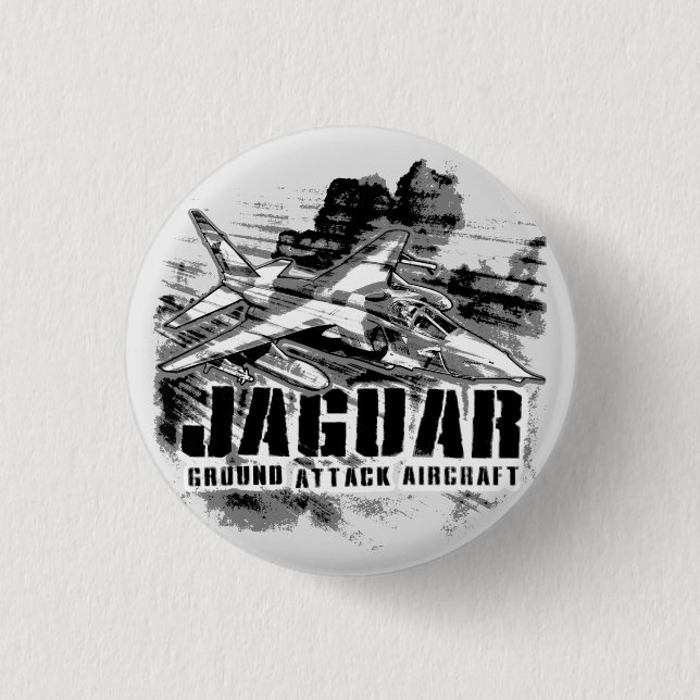 SEPECAT Jaguar 3 Cm Round Badge (Front)