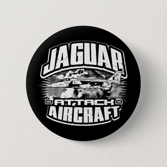 SEPECAT Jaguar 6 Cm Round Badge (Front)