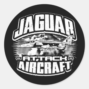 SEPECAT Jaguar Classic Round Sticker