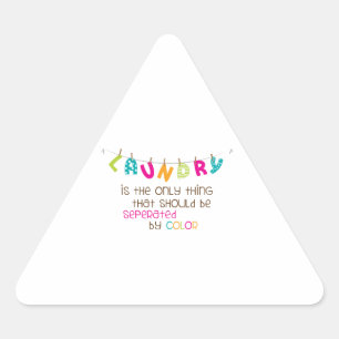 Seperated By Colour Triangle Sticker