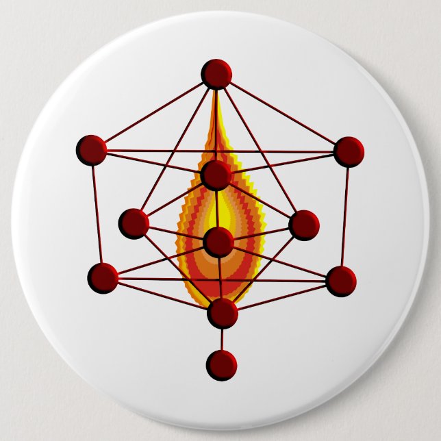 Sephirot 6 Cm Round Badge (Front)