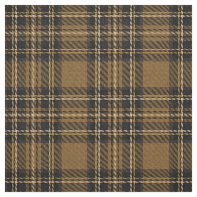 Sepia 3 brown/coco/yellow/white/black stripe plaid fabric (Swatch)