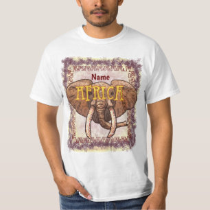 Sepia Africa Elephant t-shirt