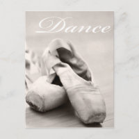Sepia Ballet Slipper Pointe Shoes Dance Template