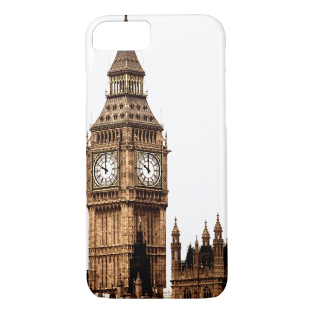 Sepia Big Ben Tower Case-Mate iPhone Case (Back)