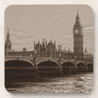 Sepia Big Ben Tower Palace of Westminster