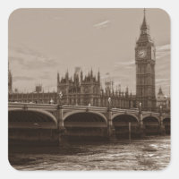 Sepia Big Ben Tower Palace of Westminster