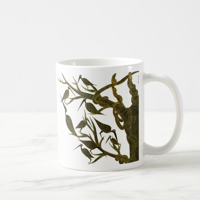 Sepia Birds Mug (Right)
