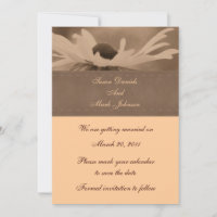 Sepia Black Eyed Susan Wedding Save The Date