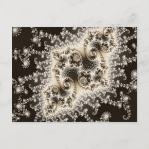 Sepia Brown Jellyfish Postcard