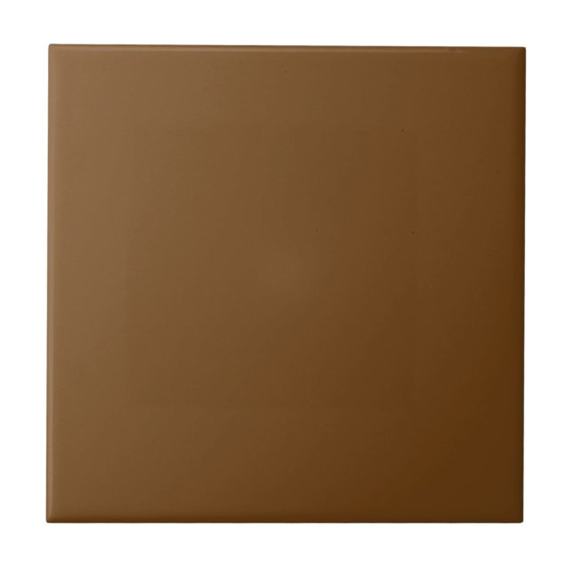 Sepia Brown Solid Color Tile (Front)