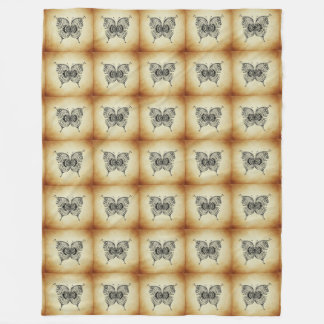 Sepia butterfly wing pattern customise girly angel fleece blanket