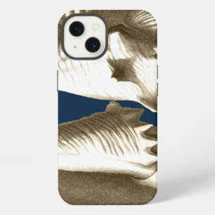 Sepia Conch Seashells iPhone Case