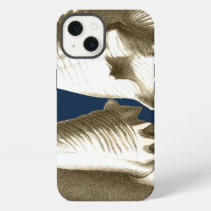 Sepia Conch Seashells iPhone Case