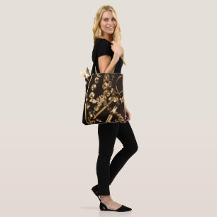 Sepia Crystal Chandelier Tote Bag