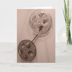 "Sepia Film Reels" Birthday Card