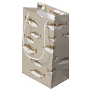 Sepia fish small gift bag