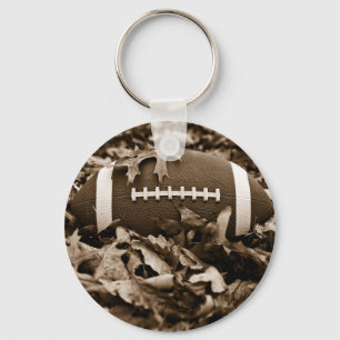 Sepia Football Key Ring