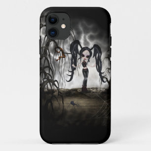 Sepia Goth Girl Vignette iPhone 11 Case