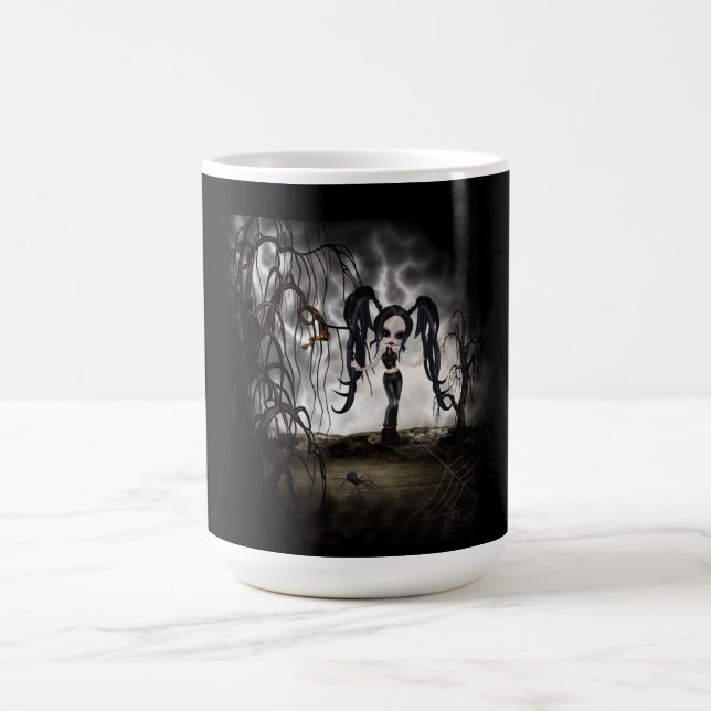 Sepia Goth Girl Vignette Coffee Mug (Center)