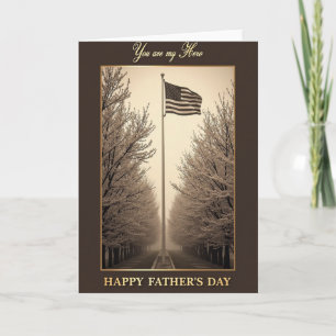 Sepia Hero Fathers Day Card