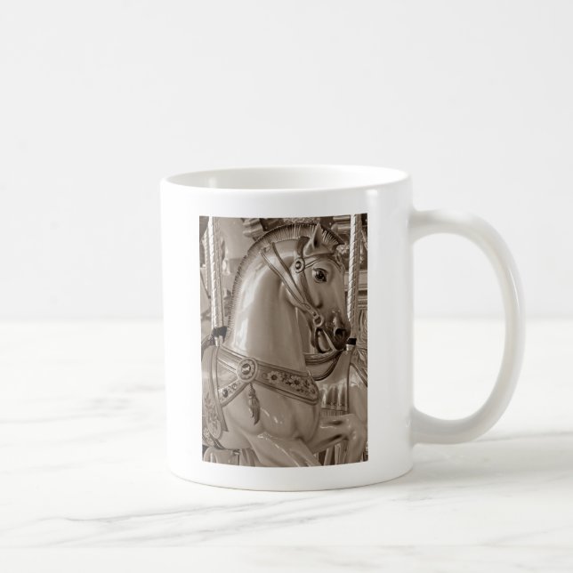 Sepia Horse Coffee Mug (Right)