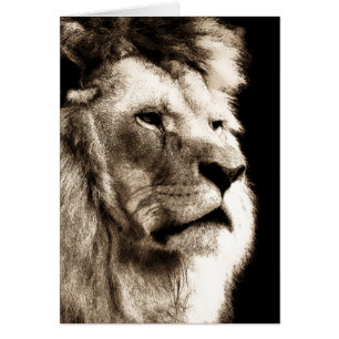 Sepia Lion