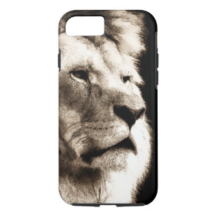 Sepia Lion Case-Mate iPhone Case