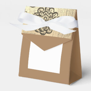 Sepia Marigolds Favour Box