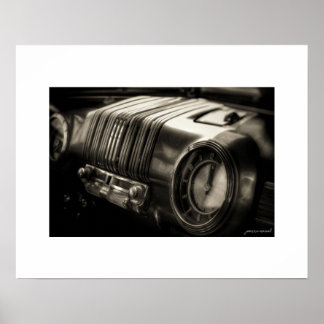 Sepia Mercury Eight Dashboard Poster Print