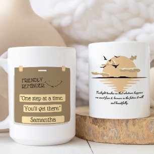 Sepia Motivational Inspirational Quote and Saying Mug