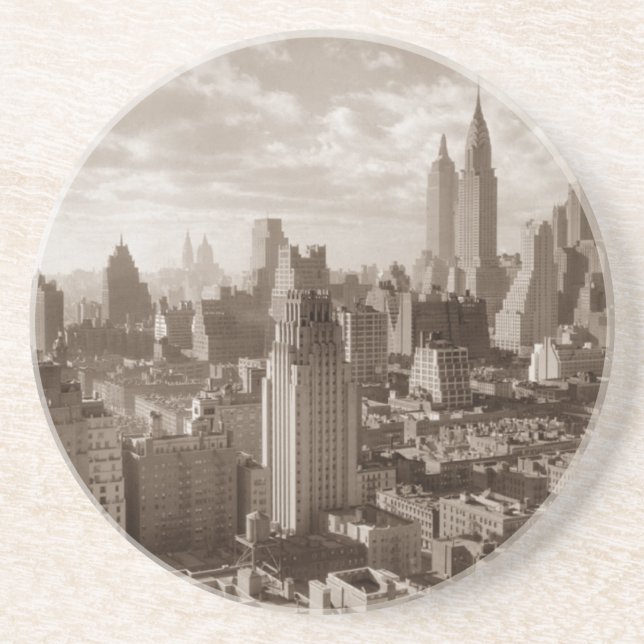 Sepia New York City Coaster (Front)