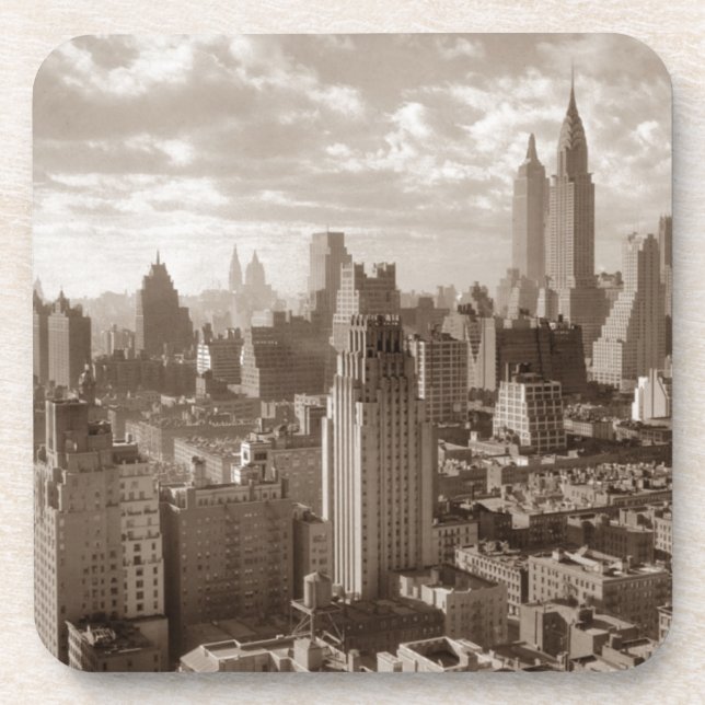 Sepia New York City Coaster (Front)
