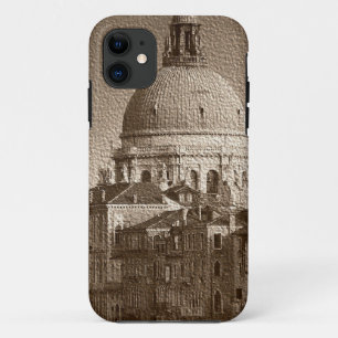 Sepia Paper Effect Venice Grand Canal iPhone 11 Case