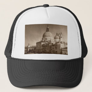 Sepia Paper Effect Venice Grand Canal Trucker Hat