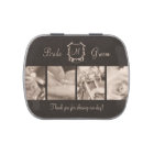 Sepia Photos Biker Wedding Favour Candy Tin