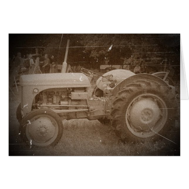 sepia picture vintage grey massey fergison tractor (Front Horizontal)