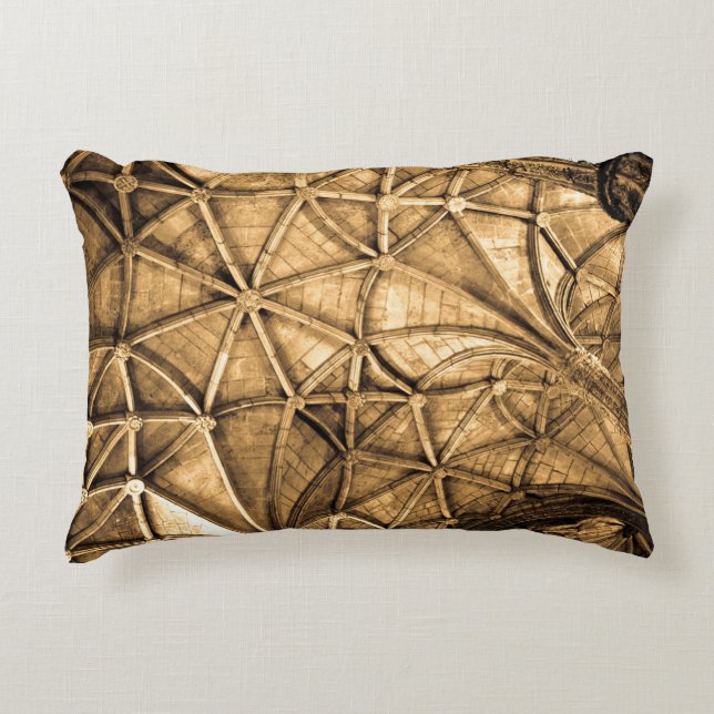 Sepia Portuguese Ceiling  Decorative Cushion (Front)