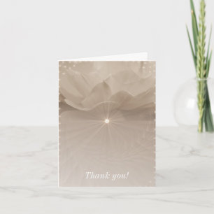 Sepia Rose Art Thank You Card