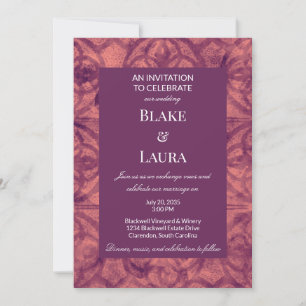 Sepia Rose Fall Floral Custom Invitation