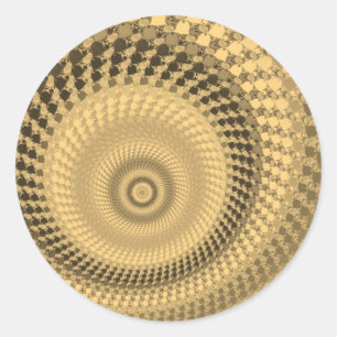 Sepia Roundalls Stickers