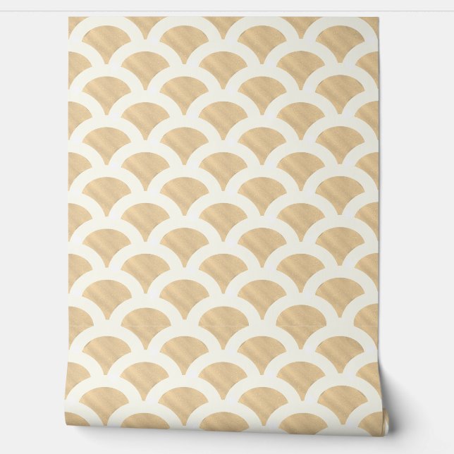 Sepia Scallop Wallpaper (Unrolling)