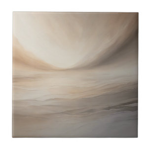 Sepia Serenity: Tranquil Tones Ceramic Tile