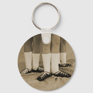 Sepia Soft Shoes Keychain